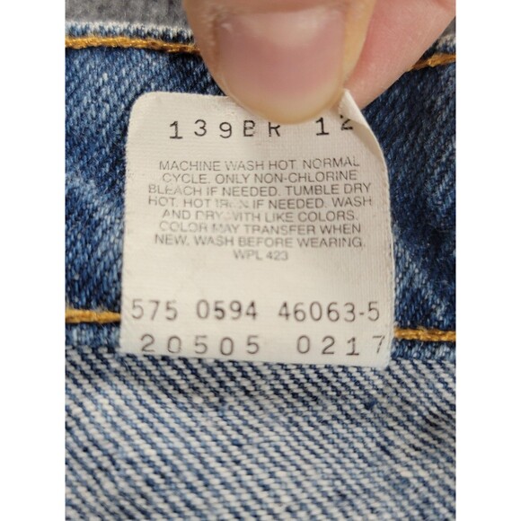 Vintage Levis 505 Jeans Mens 30x30 Blue Denim Regular Fit Straight Made USA 90s - Picture 10 of 13